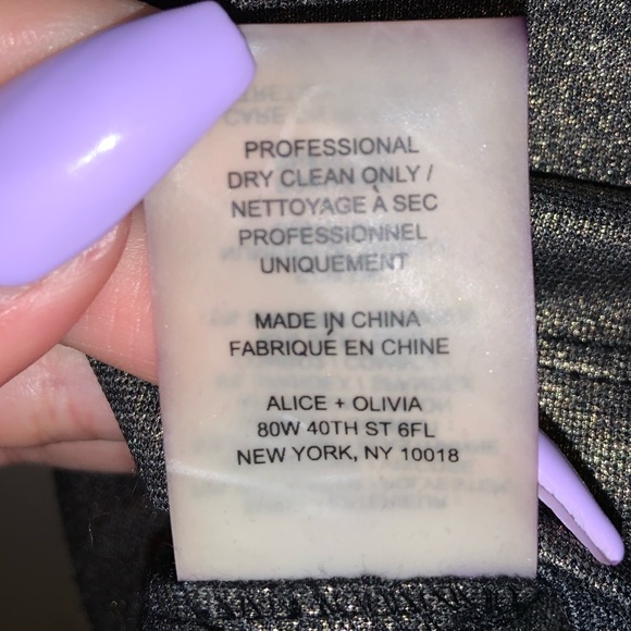 Alice & Olivia peplum metallic dress - Picture 16 of 16